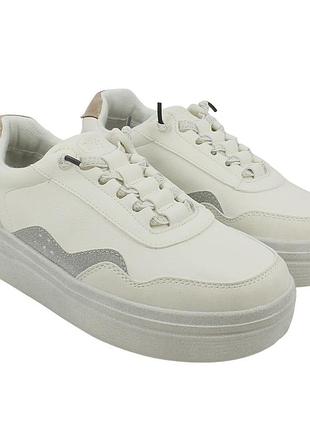 Жіночі кеди heydude, модель hudson lift metallic white.розмір:42(27см).матеріал: шкіра