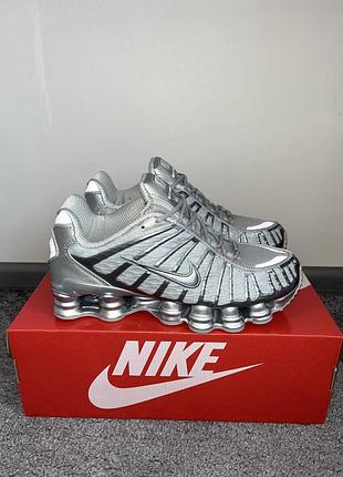 Кросівки nike shox tl silver найк шокс тл сільвер