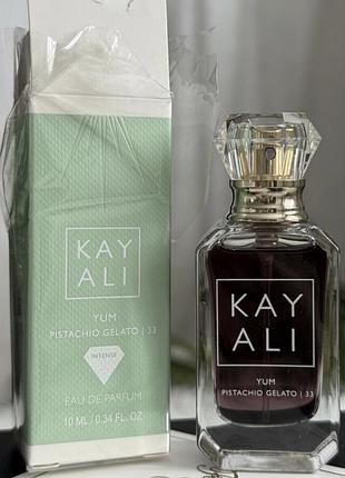 Оригінал! парфум kayali yum pistachio gelato 33 eau de parfum intense. 10 мл без 1 розпилення