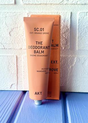 Akt the deodorant balm sc.01 orange grove натуральний кремовий дезодорант