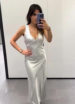 Шикарное длинное белое сатиновое платье из комбинации zara
💫💫💫💫💫💫💫💫💫💫💫💫💫