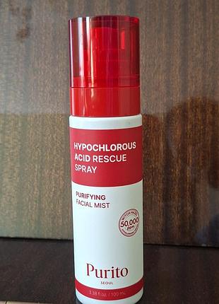 Спрей з гіпохлоритною кислотою purito seoul hypochlorous acid rescue spray