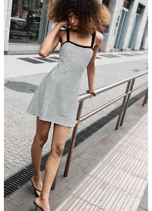 Сукня букле в смужку zara