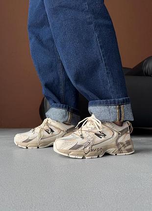 Кроссовки женские new balance 530 custom beige