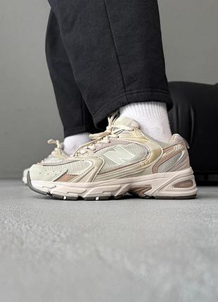 Кроссовки женские new balance 530 beige/brown