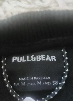 Толстовка, pull&bear, бавовна/еластан, утеплена, розмір м 2