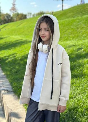 Теплая соска худи кофта для девочки 10
