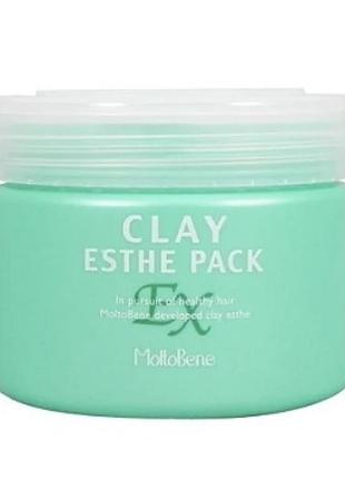 Moltobene clay esthe ex pack mask - маска від випадіння волосся для стимуляції їх росту та лікування лупи