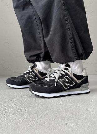 Кросівки жіночі new balance 574 legacy black/grey
