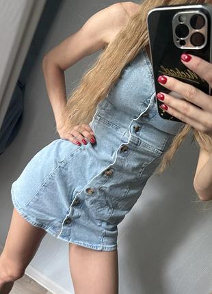 Платье джинсовое 4