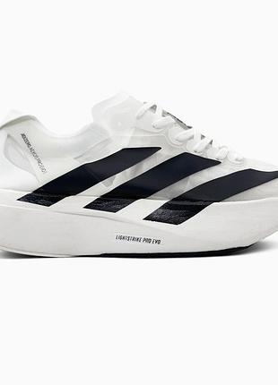 Кроссовки мужские, кроссовки женские, 1в1 люкс качество, кожа, adidas adizero evo sl white, sky-adi-0522