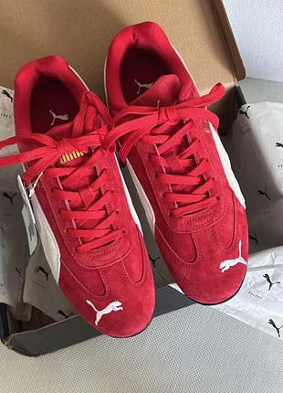 Спортивні кросівки червоні puma speedcat og for all time red / puma white 398846-02