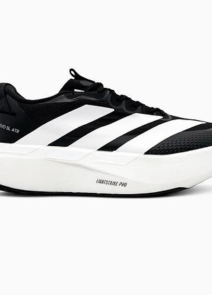 Кроссовки мужские, кроссовки женские, 1в1 люкс качество, кожа, adidas adizero evo sl black/white, sky-adi-0576
