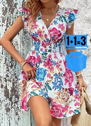 Сукня в квітковий принт shein xl