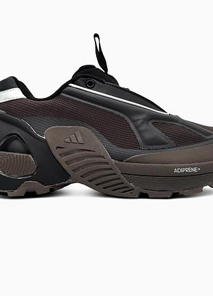 Кроссовки мужские, кроссовки женские, 1в1 люкс качество, кожа, adidas edge runner black/brown, sky-adi-0531