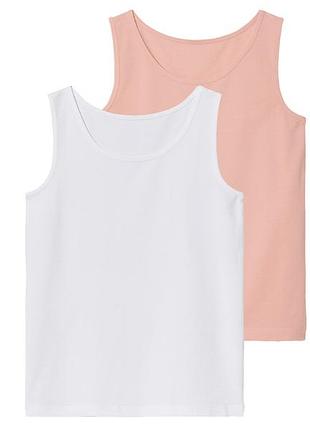 Майка бельевая набор 2шт. хлопковые для девочки pepperts lycra® 457362 146-152 см (10-12 years) комбинированный