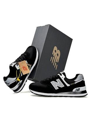 Мужские кроссовки new balance 574 cordura black grey