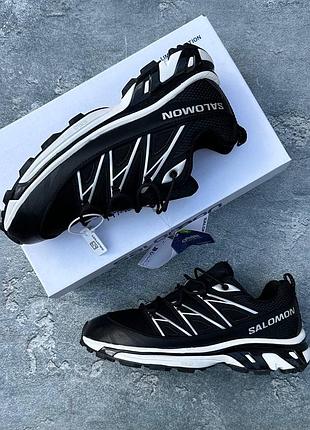 Стильні кросівки salomon xt-6 black/white gore-tex