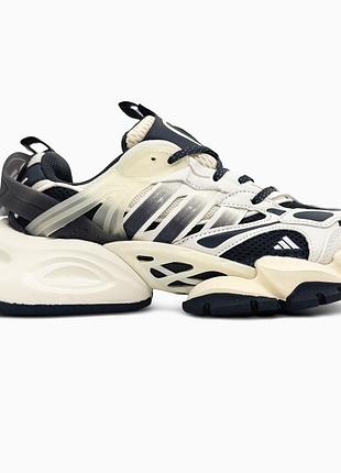 Кроссовки мужские, кроссовки женские, 1в1 люкс качество, кожа, adidas vento xlg deluxe white/grey/black, sky-adi-0541