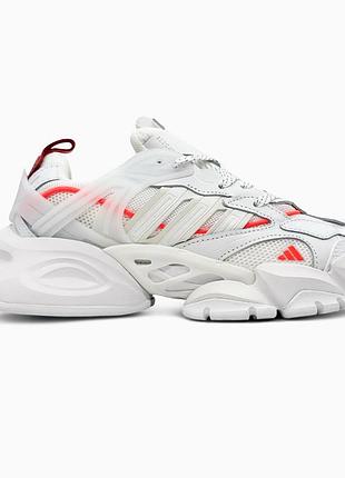 Кроссовки мужские, кроссовки женские, 1в1 люкс качество, кожа, adidas vento xlg white/orange, sky-adi-0561