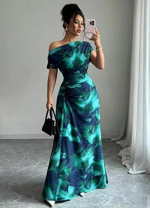 Довга асиметрична сукня shein l