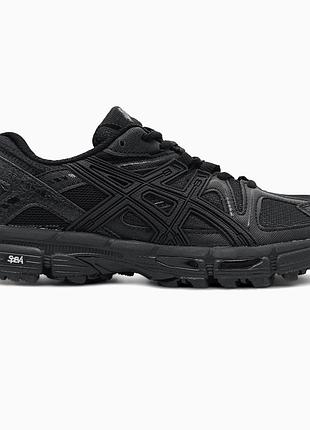 Кроссовки мужские, кроссовки женские, 1в1 люкс качество, кожа, asics gel-kahana 8 full black, sky-asc-0270