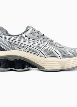 Кросівки чоловічі, кросівки жіночі, 1в1 люкс якість, шкіра, asics gel-kinetic fluent white/silver, sky-asc-0257