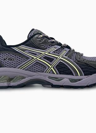 Кроссовки мужские, кроссовки женские, 1в1 люкс качество, кожа, asics gel-nimbus 10.1 violet/black, sky-asc-0168