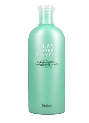 Moltobene clay esthe ex shampoo шампунь для профілактики та вирішення проблем випадання волосся та лупи, 330 мл