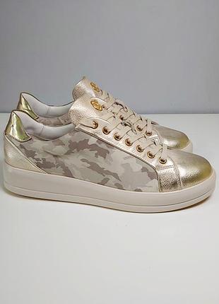 Кроссовки, кеды bogner hollywood women's italy leather gold/camo 40 р. оригинал