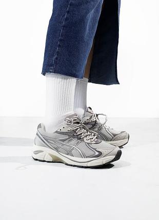 Кроссовки мужские, кроссовки женские, 1в1 люкс качество, кожа, asics#-2160 grey/white, sky-asc-0041