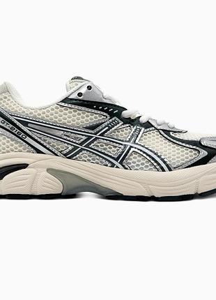Кроссовки мужские, кроссовки женские, 1в1 люкс качество, кожа, asics 1977-2160 silver/beige/dark green, sky-asc-0049