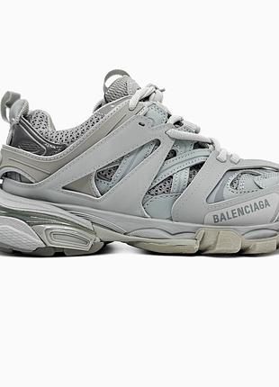 Кросівки чоловічі, кросівки жіночі, 1в1 люкс якість, шкіра, balenciaga track grey, sky-bal-0045