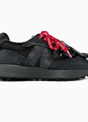 Кросівки чоловічі, кросівки жіночі, 1в1 люкс якість, шкіра, new balance 327 black extreme laces, sky-nbl-0478