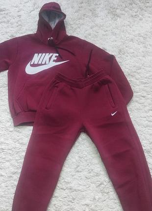 Спортивний костюм nike, не оригінал, утеплений, розмір m