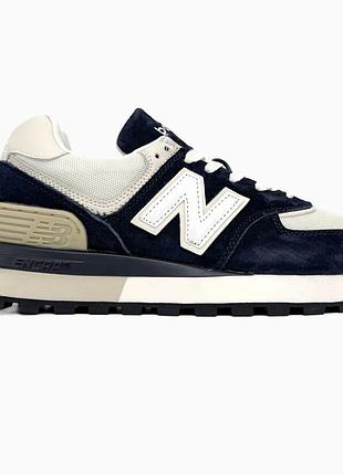 Кросівки чоловічі, кросівки жіночі, 1в1 люкс якість, шкіра, new balance 574 legacy blue/white, sky-nbl-0219
