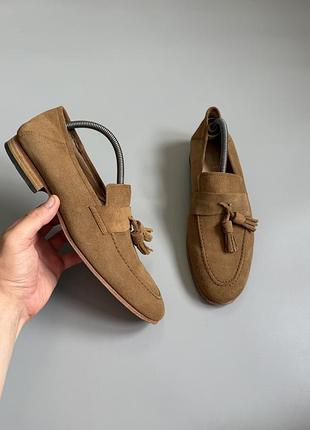 Лоферы reiss suede loafers 42(27cm) santoni ctockett jones loake