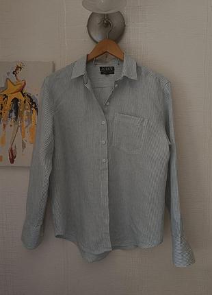 Сорочка. рубашка, бренд  j.crew. льон.