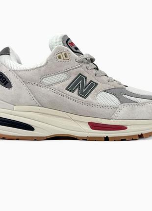 Кроссовки мужские, кроссовки женские, 1в1 люкс качество, кожа, new balance 991 beige/grey, sky-nbl-0348
