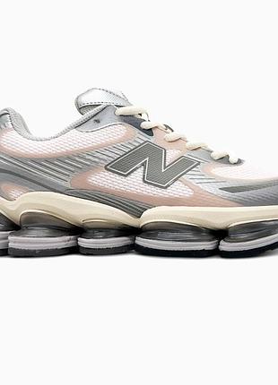 Кросівки чоловічі, кросівки жіночі, 1в1 люкс якість, шкіра, new balance abzorb 2000 truffle salt, sky-nbl-0491