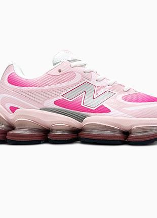 Кросівки чоловічі, кросівки жіночі, 1в1 люкс якість, шкіра, new balance abzorb 2000 rose sugar, sky-nbl-0490