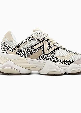 Кроссовки мужские, кроссовки женские, 1в1 люкс качество, кожа, new balance 9060 white/leo, sky-nbl-0500