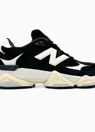Кросівки чоловічі, кросівки жіночі, 1в1 люкс якість, шкіра, new balance 9060 black/white, sky-nbl-0148
