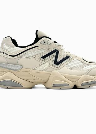 Кроссовки мужские, кроссовки женские, 1в1 люкс качество, кожа, new balance 9060 white/beige, sky-nbl-0282