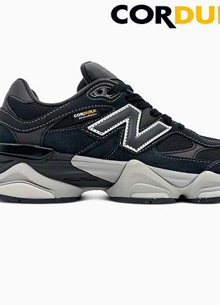 Кросівки чоловічі, кросівки жіночі, 1в1 люкс якість, шкіра, new balance 9060 black cordura, sky-nbl-0464