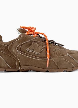 Кроссовки мужские, кроссовки женские, 1в1 люкс качество, кожа, new balance x miu miu brown, sky-nbl-0310