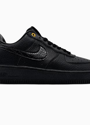 Кросівки чоловічі, кросівки жіночі, 1в1 люкс якість, шкіра, nike air force 1 anniversary edition black/white, sky-nik-0775
