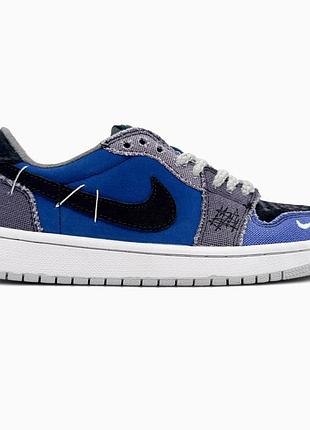 Кроссовки мужские, кроссовки женские, 1в1 люкс качество, кожа, nike air jordan 1 low og voodoo alternate, sky-nik-0733
