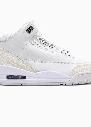 Кроссовки мужские, кроссовки женские, 1в1 люкс качество, кожа, nike air jordan 3 retro pure money, sky-nik-0794