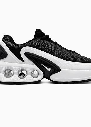 Кросівки чоловічі, кросівки жіночі, 1в1 люкс якість, шкіра, nike air max dn black/white, sky-nik-0814